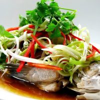 Cá diêu hồng hấp xì dầu
