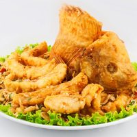 Cá diêu hồng chiên xù